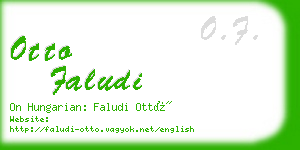 otto faludi business card